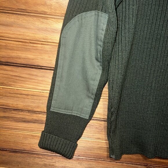 DSCP Valor Collection Ribbed Miltary Sweater Size 42 100% Wool USMC Army Green - Picture 6 of 9